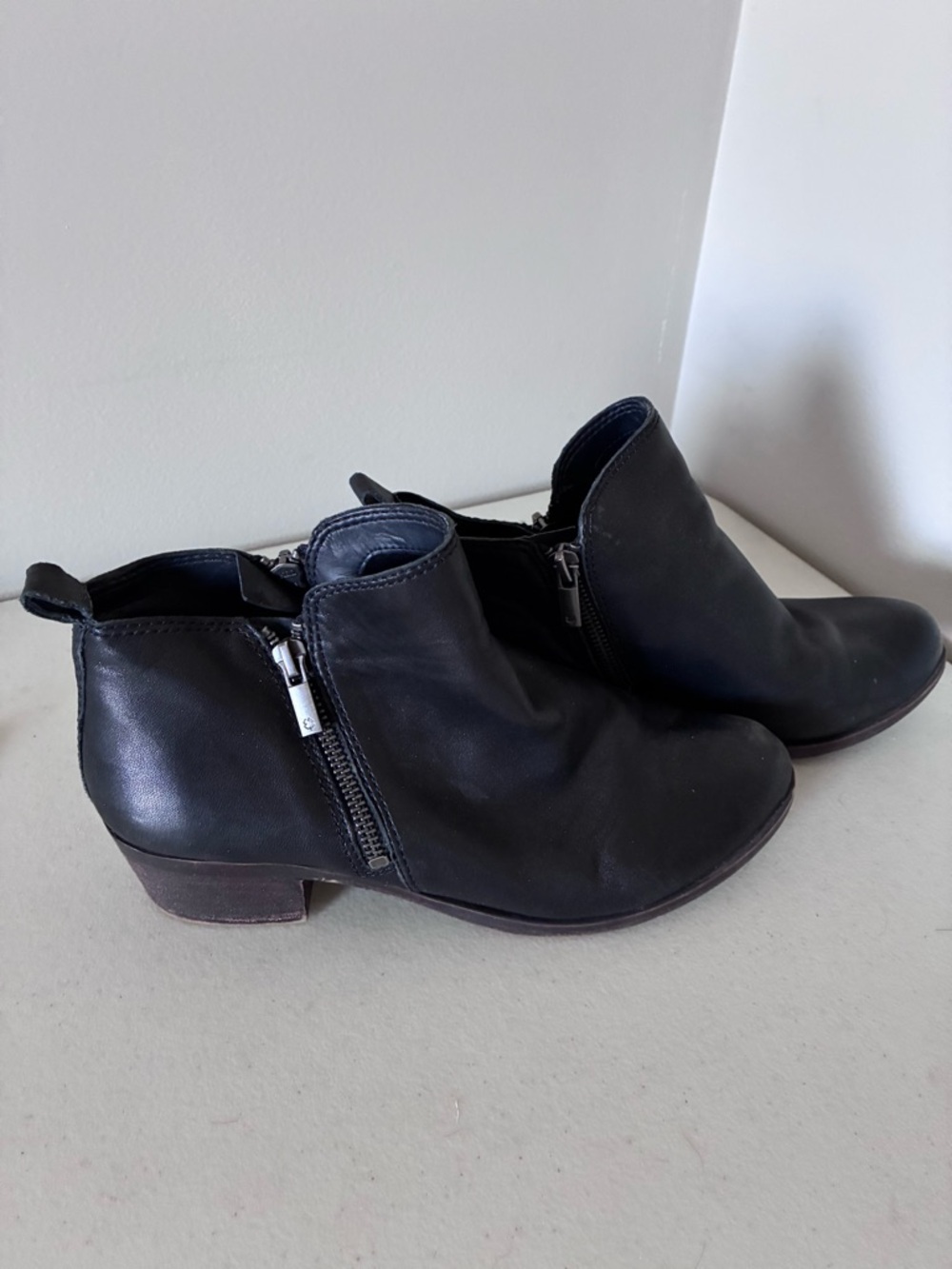 Lucky Brand Black Leather Ankle Booties - Picture 3 of 6